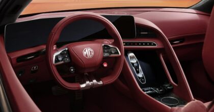 MG Cyberster interior unveiled in China CNC
