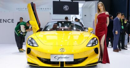 MG Cyberster at Guangzhou Auto Show 2023. Credit: MG